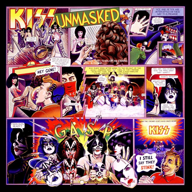 Kiss UnMasked Album Cover by Victor Stabin