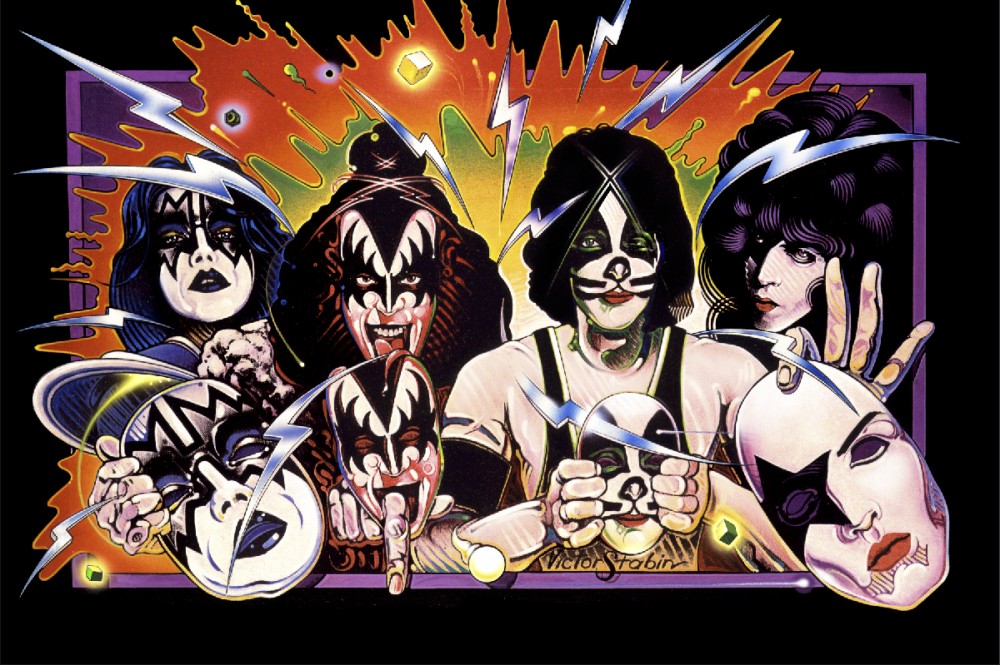 Kiss UnMasked Album Cover Poster by Victor Stabin