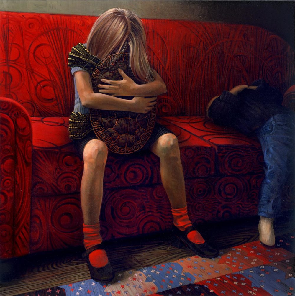 Red Socks Painting by Victor Stabin