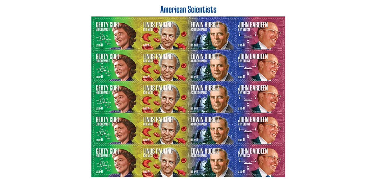 Scientist Stamps